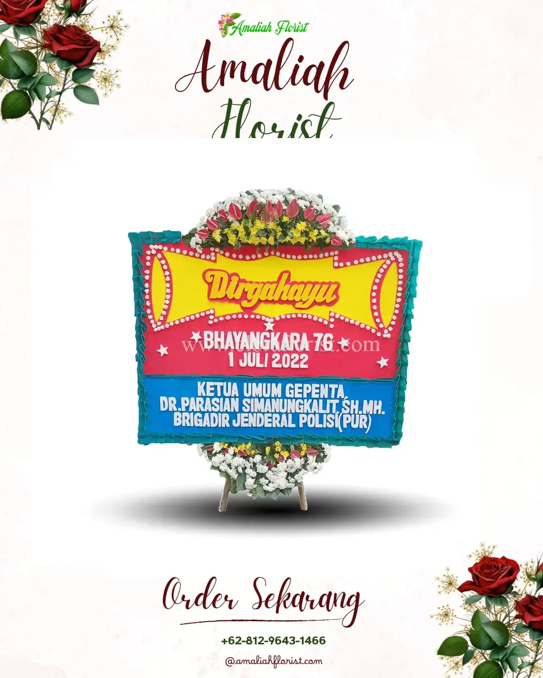 Papan Bunga HUT Ulang Tahun Sorong Selatan